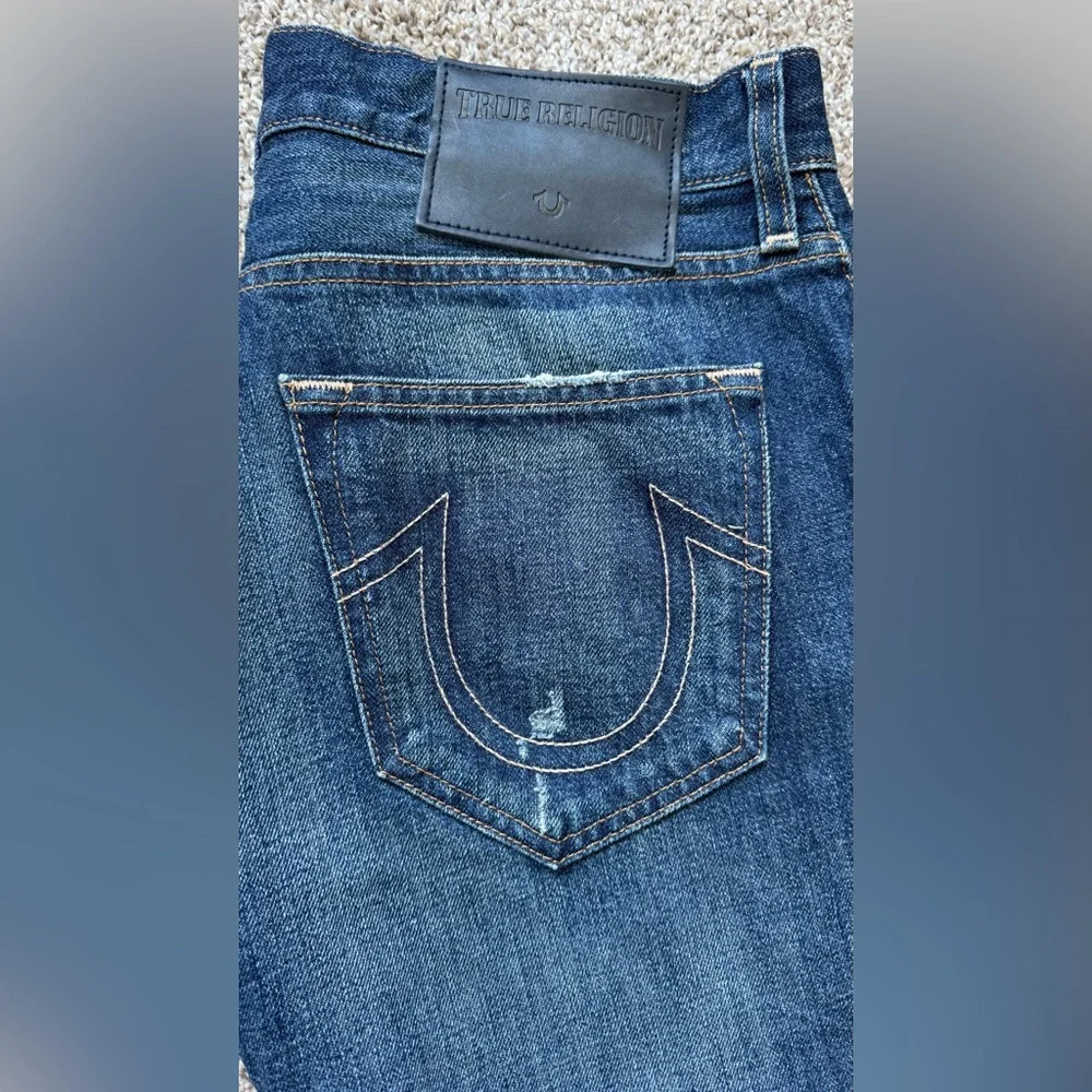 True Religion Dark Blue Slim Straight Jeans